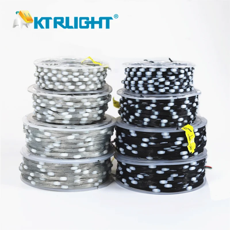 3Pin DC5V/12V 1000ct-5000ct Pixels 1.5cm or 2.5cmcm Pitch WS2811 LED Seed Pixel String Light RGB IC Addressable Full Color IP68