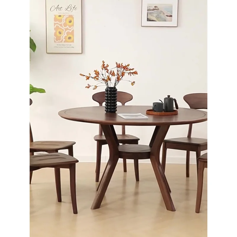 custom.Customized Round Epoxy Resin Wood Dining Table Latest Design Hotels Villas and Homes Dining Room Furniture