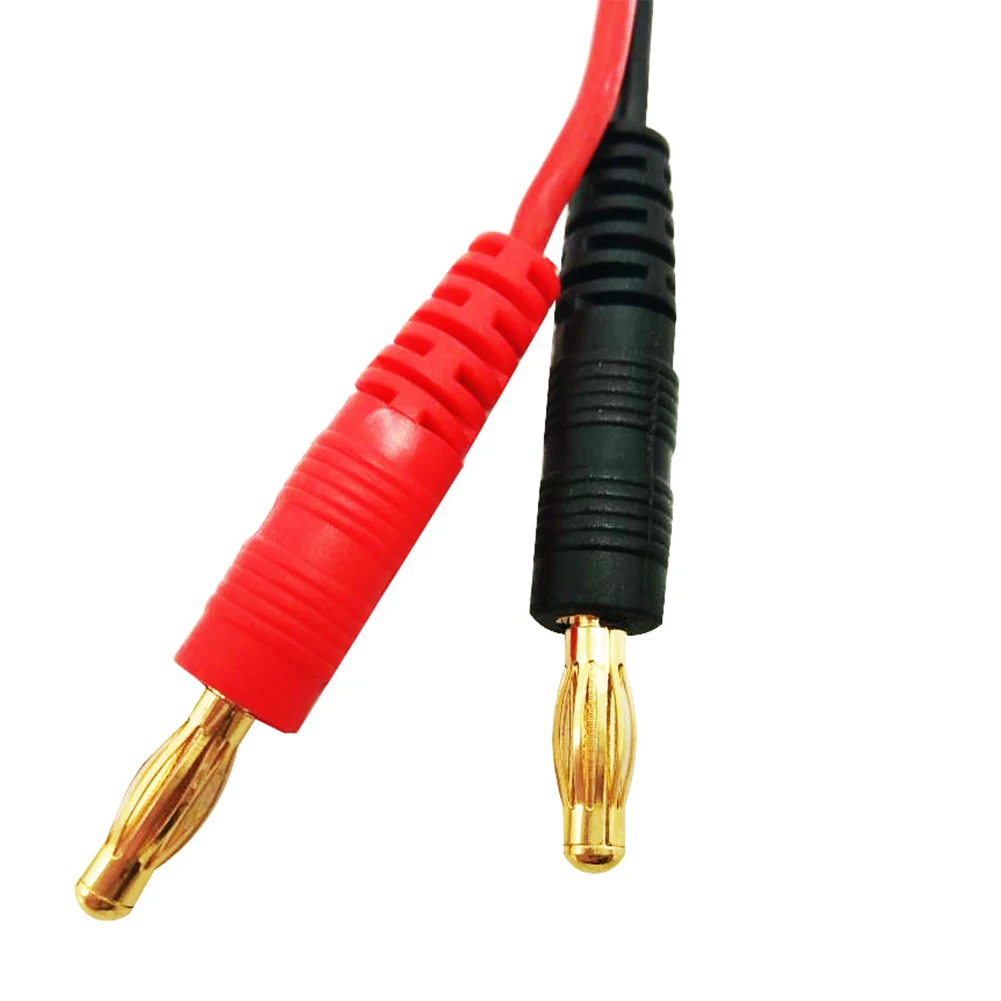 For Tamiya Male Connector to 4 mm Banana Adapter 2PCS for RC Chargers Helicopters Quadcopters 110V DC 10A 30cm 18AWG Cable