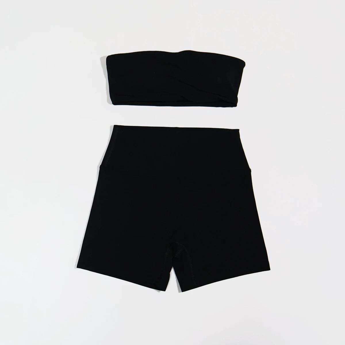 Sommerliches trägerloses Sport-BH- und Crop-Top-Set für Damen, Fitness, Yoga, Workout, Gym-Outfit, Deportivos Mujer, 2-teiliges Sportoutfit – Detail 20