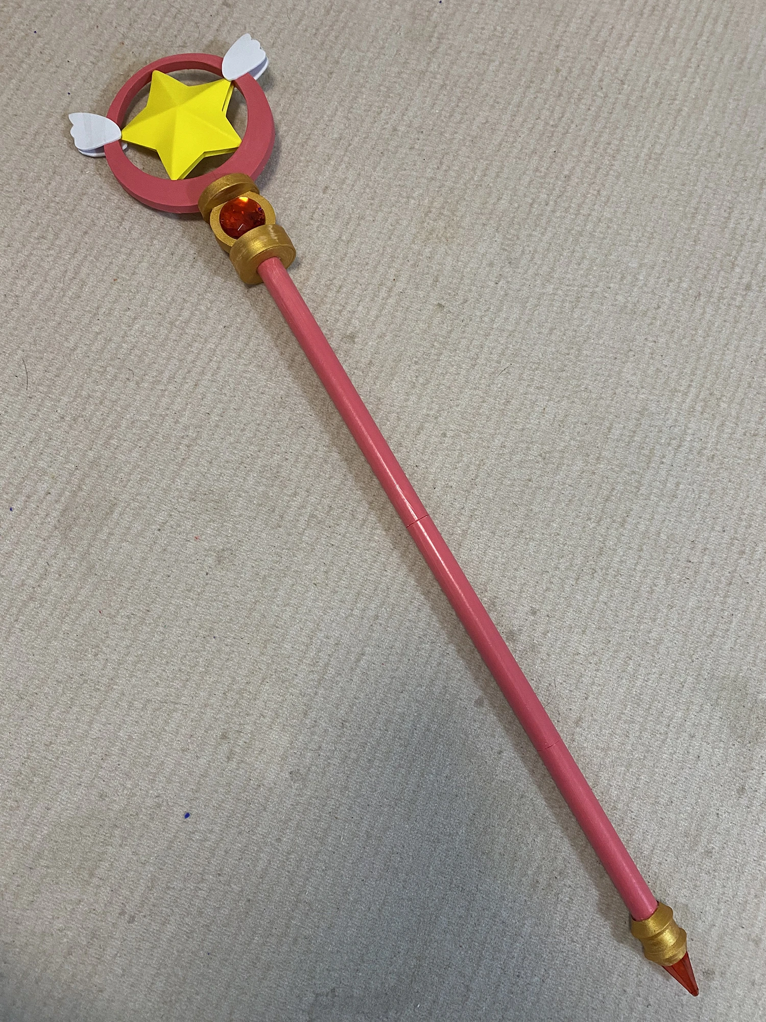Brdwn Cardcaptor Sakura Sakura Kinomoto Birds head  Stars Cosplay Magic Wand Staff