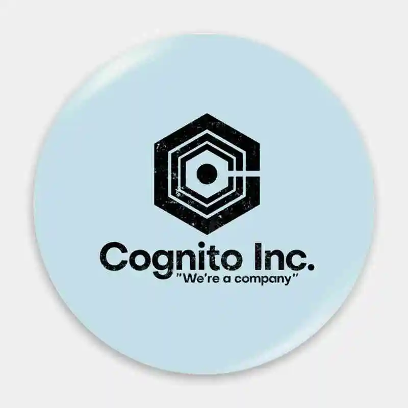 شارة Cognito Inc داخل الوظيفة ، ملحقات مرساة بروش ، كرتون معدني أنيمي ، علامة صدر ، ملابس محيطية ، صفيح إبداعي