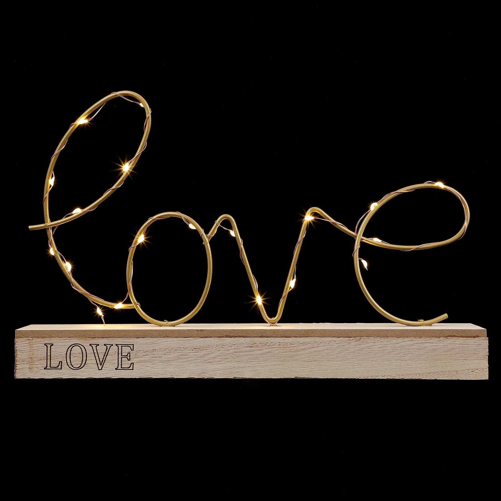 

Creative Romantic Alphabet Lamp Iron Craft Atmosphere Night Light Desktop Decorative Love Shaped Glowing Light