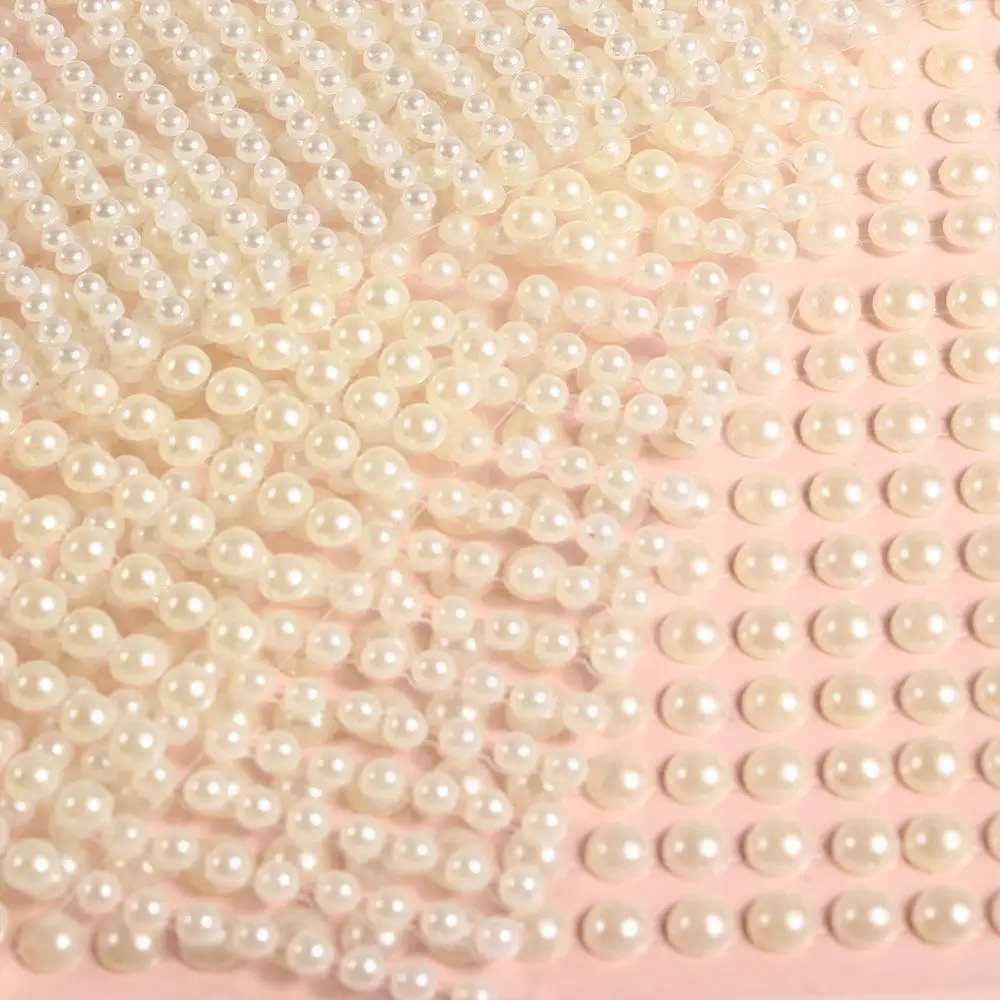 Decorazioni per festival Resina Perla bianca Adesivi per il viso di bellezza Tatuaggi temporanei Accessori per body art fai da te Strass per unghie 3D