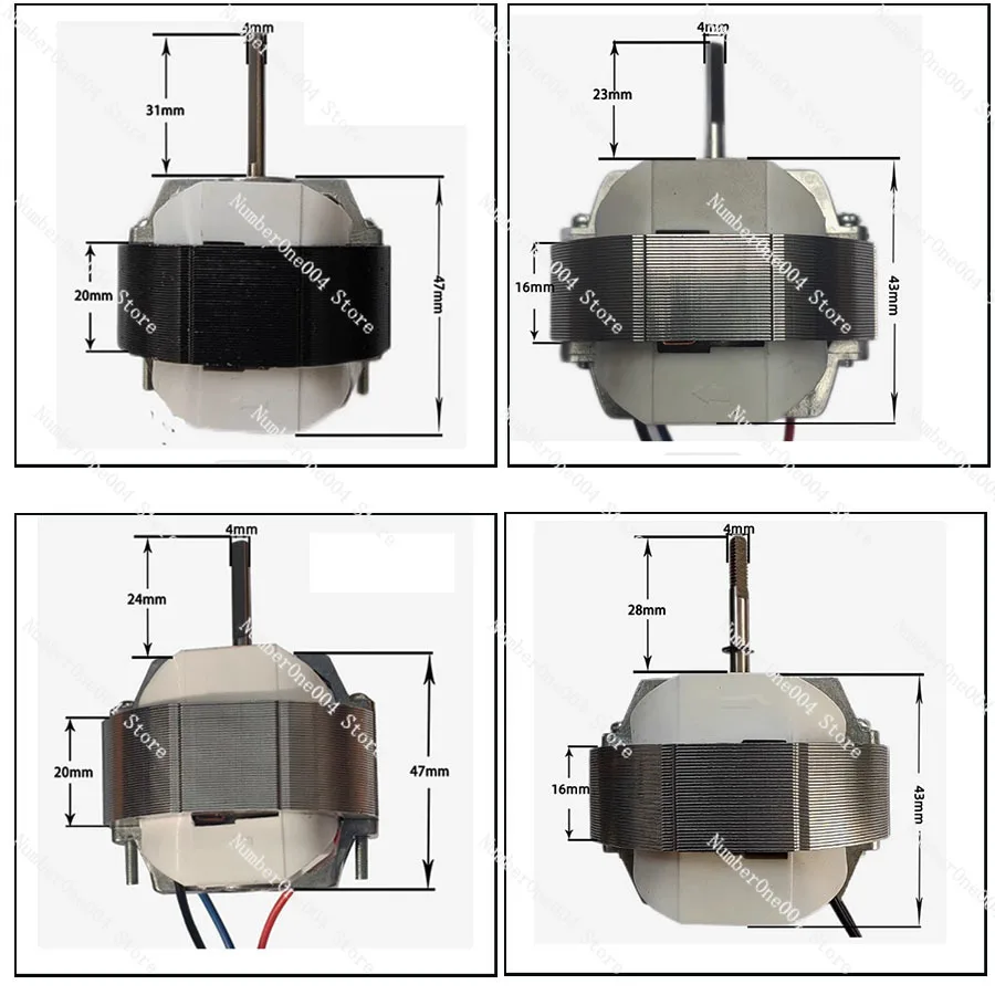 YJ58-20 Air Circulation Fan Motor Electric Fan Motor Accessories 5816 Three Wire Two Speed