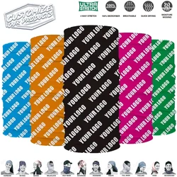 15pcs Customized Tube Bandana Cycling Neck Gaiter Ice Silk Seamless Bandanas Scarf Headgear Snood Balaclava Custom Your Design