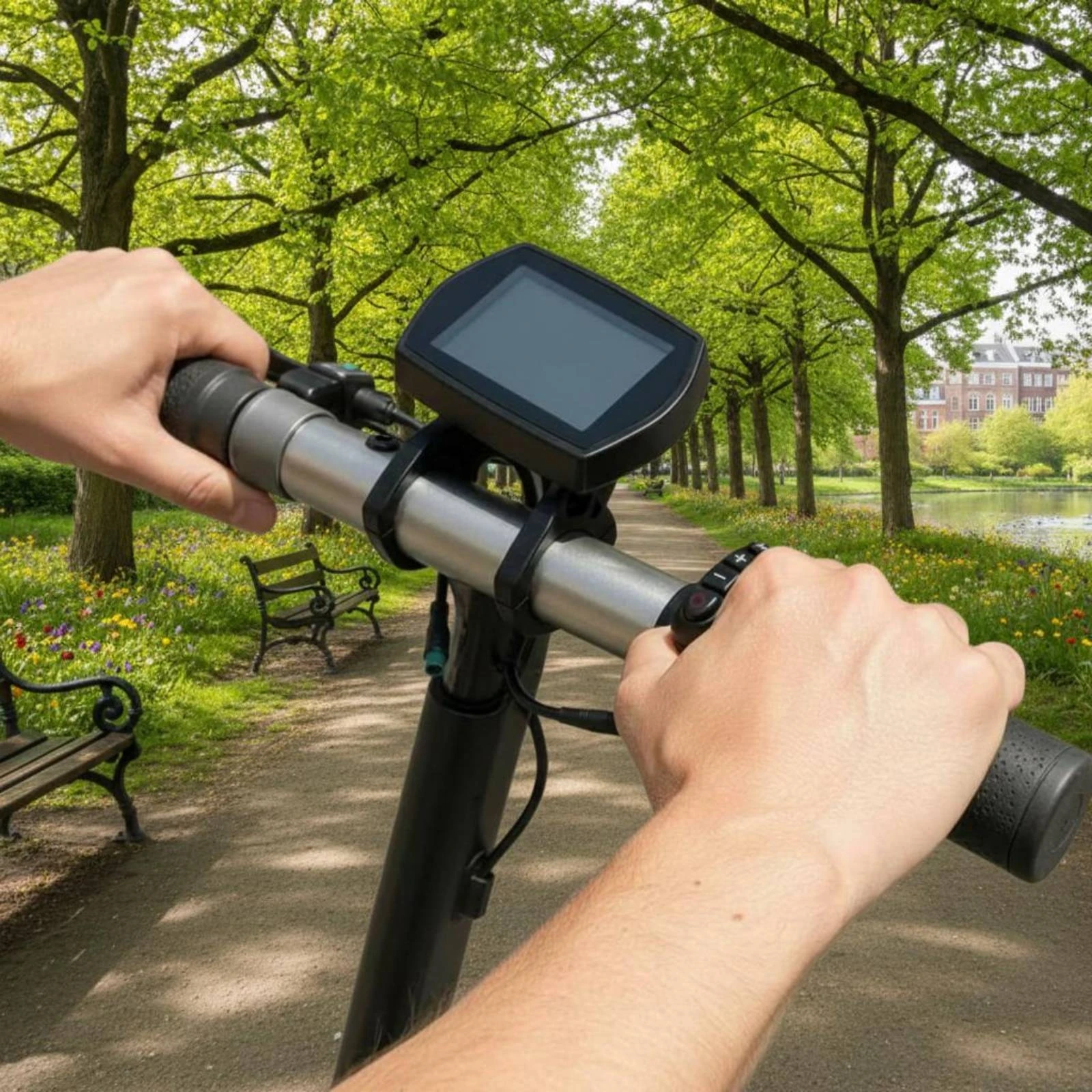 

Electric Scooter LCD Display Easy to Read Scooter Instrument Panel Display Vehicle Accessory Accurate-Time Data Wear-Resistant
