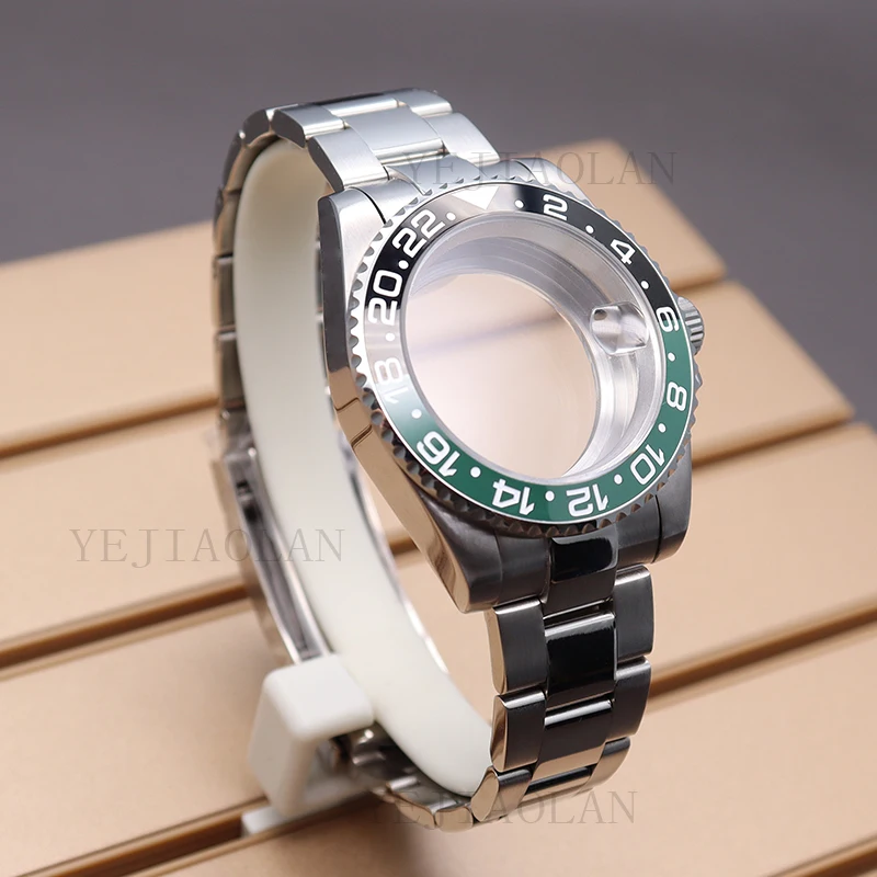 40mm Case Watchband Watches Parts For Seiko NH34 NH35 NH36 NH38 Miyota 8215 Movement 28.5mm Dial 38mm Ceramic Bezel Professional