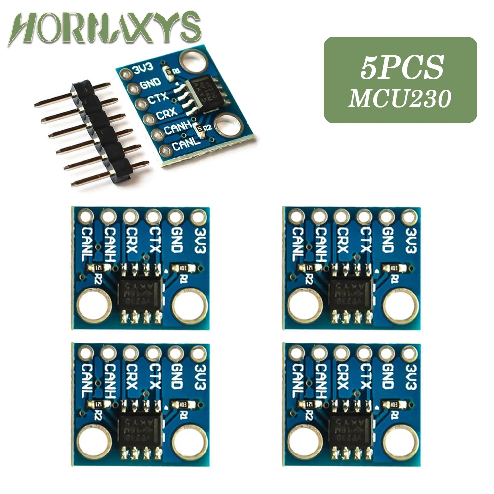 1-10pcs MCU-230 Bus Transceiver SN65HVD230 CAN Communication Module MCU230