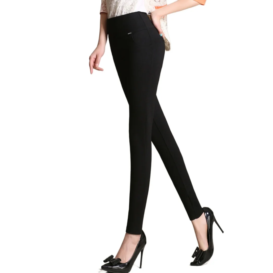 

Новые женские брюки: тонкие, эластичные, стрейчевые, с высокой талией, фасон «карандаш».