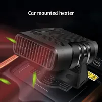 12V/24V Car Heater Electric Portable Windshield Defogger 120W/200W Fast Heating Fans with Cigarette Lighter Plug Rotary Base
