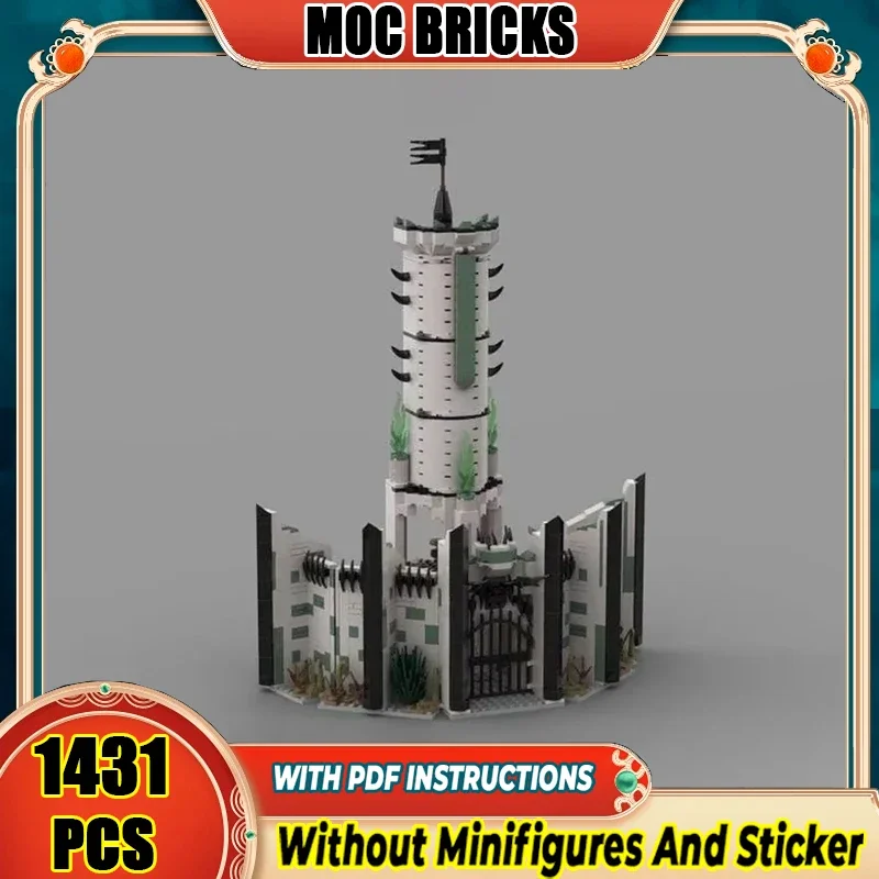 

Ring Movie Model Moc Building Blocks Witch King Castle Model Technology Brick DIY Assembly Construction Toy Holiday Gifts
