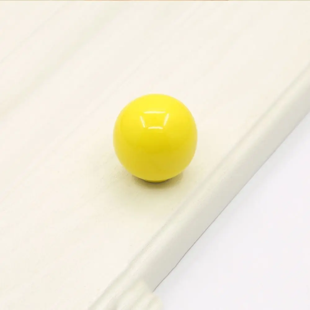 موضة ثقب واحد مقبض سيراميك ملون مقابض سحب مستديرة مقابض أدراج غطاء زجاجة لون الحلوى مقبض كابينة الأثاث