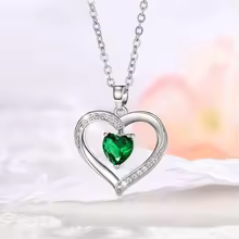 Heart in Heart Necklace Hollow Heart Pendant Gift - YD1184-1