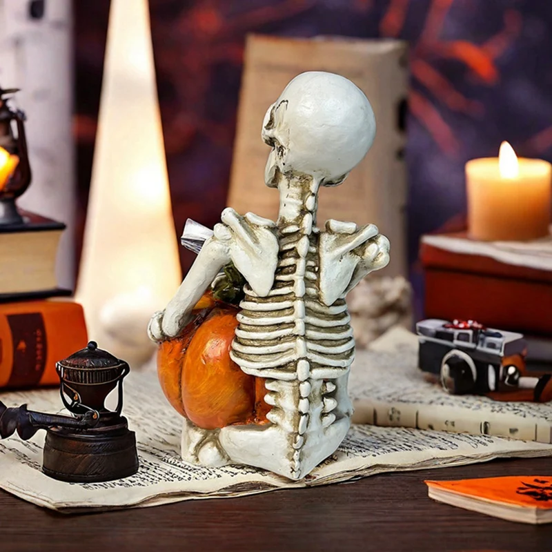الذكية هالوين شبح عقد اليقطين تمثال الرعب منزل مسكون الدعائم جمجمة من الراتنج لجميع القديسين لعبة بار الديكور