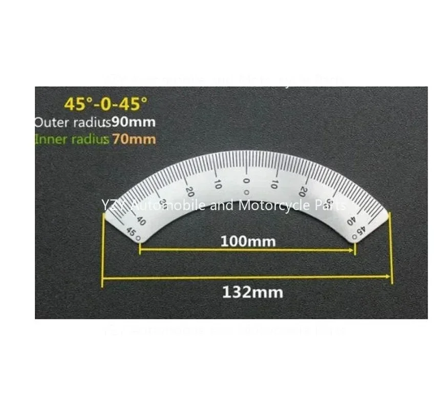 1PC New Protractors Milling Machine Part - Angle Plate Scale Ruler 45 Degree Angle Arc M1197 Measuring Gauging Tools