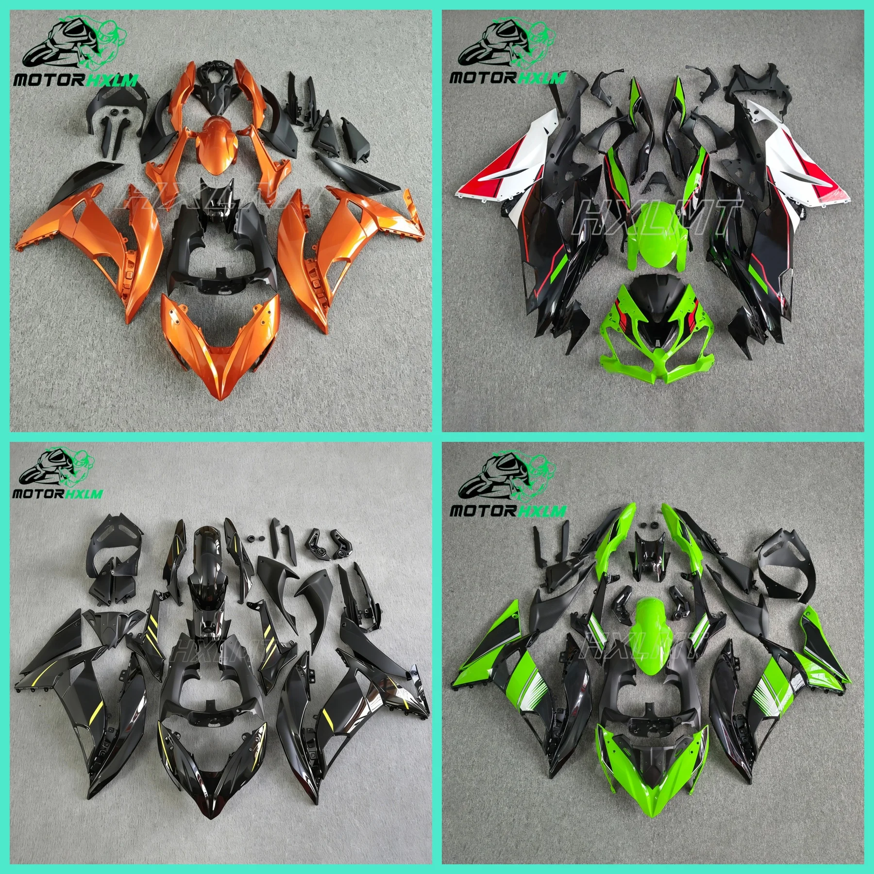 ABS Injection Motorcycle Full Fairing Kit Fit For Kawasaki NINJA 650 ER-6F 2017 2018 2019 Body Decoration For Ninja650 17-19