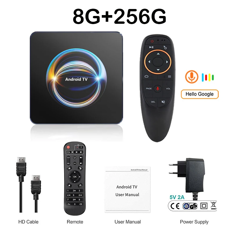 Android 16.0 Smart TV Box 8K HD Streaming IPTV Mediaspeler HDMI Bluetooth Dual WiFi 2.4G & 5G Set Top Box Ondersteuning YouTube Netflix
