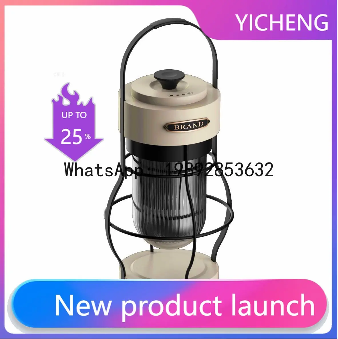 

New outdoor camping light, camping atmosphere light, rechargeable lighting, tent camp