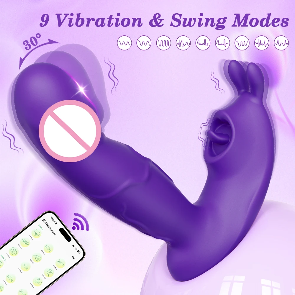 APP التحكم يمكن ارتداؤها تذبذب سراويل هزاز للنساء البظر المهبل G-بقعة محفز الإناث معدات الاستمتاع واللعبة الجنس للنساء