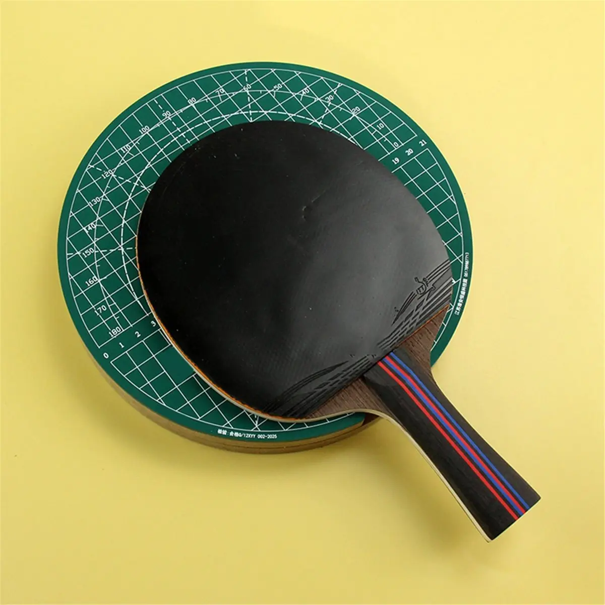 Time Saving Handmade Table Tennis Racket Renovation Tool Set Rubber Cutting Trimming Tool Rolling Glue Stick Rotation Table