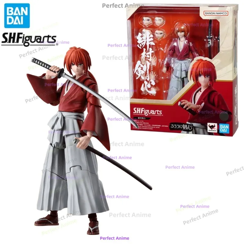 

In Stock 100% Original Bandai S.H.Figuarts SHF Rurouni Kenshin KENSHIN HIMURA Anime Action Figure