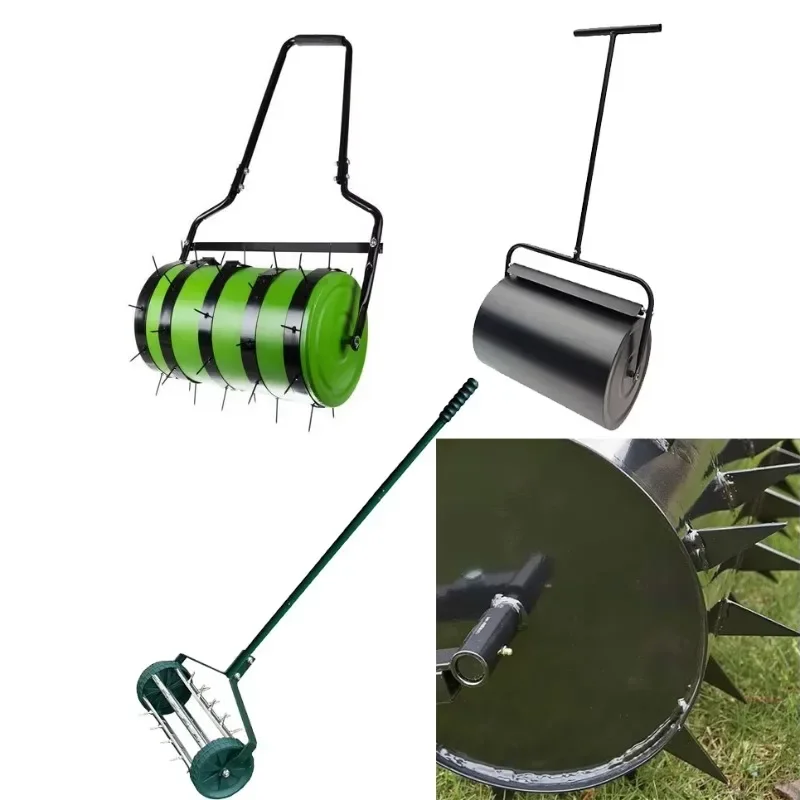 Aerator 24 Compost Spreader Peat Moss Spreader Mulch Lawn Roller for Compost