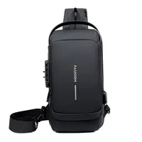 New Brand Designer Men Crossbody Bag PU Leather Classic Anti-Theft Shoulder Bag Chest Bag Multifunctional for Men 2