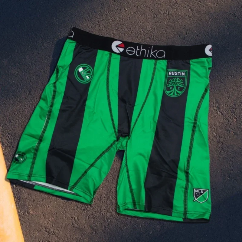 

ETHIKA Men Underwear Nylon Breathable Mesh Crotch Man Underpants Men's Panties Plus Size 3XL Men Boxershorts Printed Men Boxers