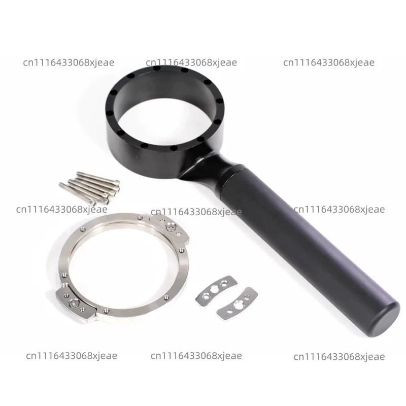 Bottomless Flat Coffee Machine Handle Deformable Horn