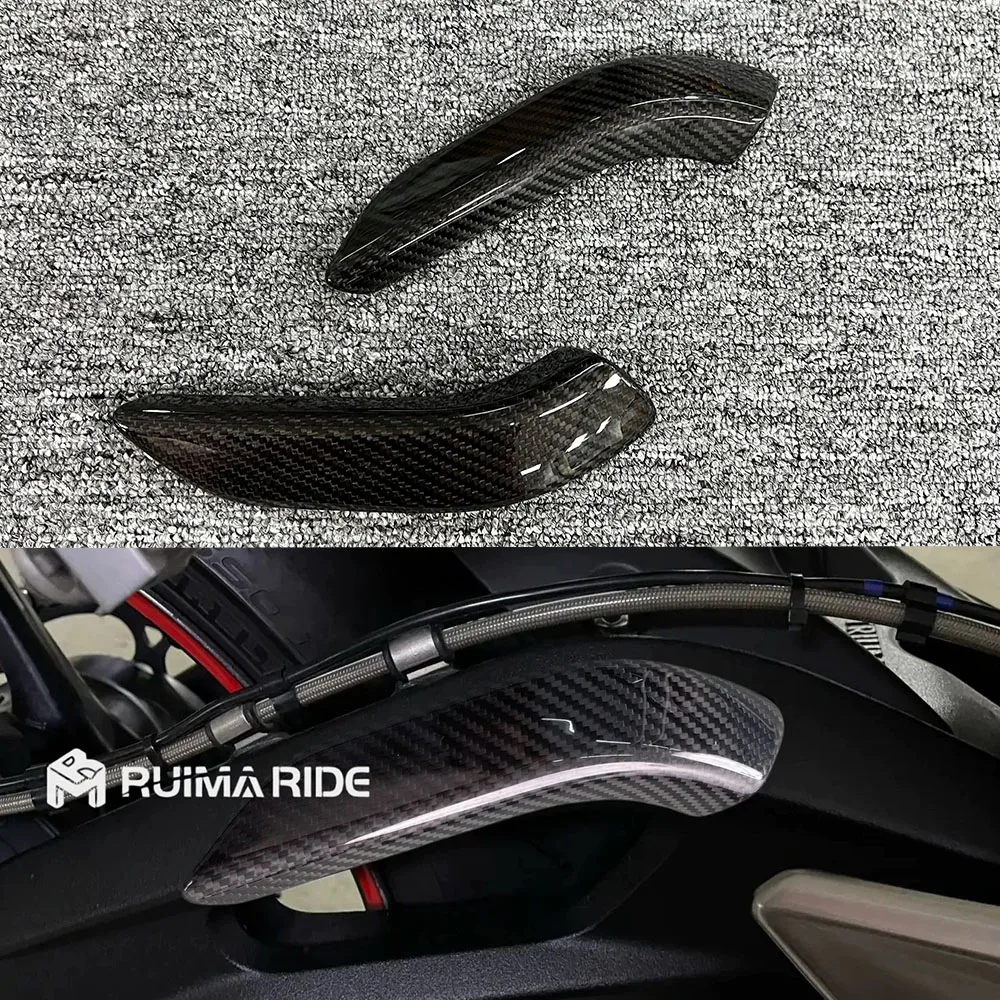 

Для Triumph STREET TRIPLE 765 RS 2017-2024 углеродное волокно мотоцикла задний коромысло защитный чехол украшение защитный чехол