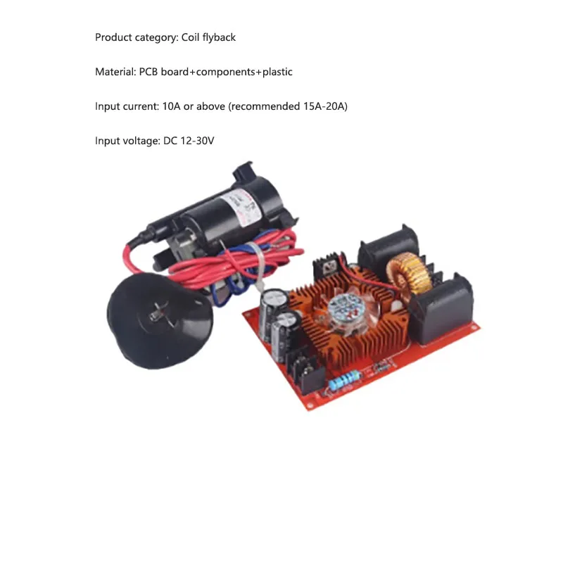 High voltage ZVS Tesla coil drive board+ignition coil high voltage wrapped arc Jacob ladder heater