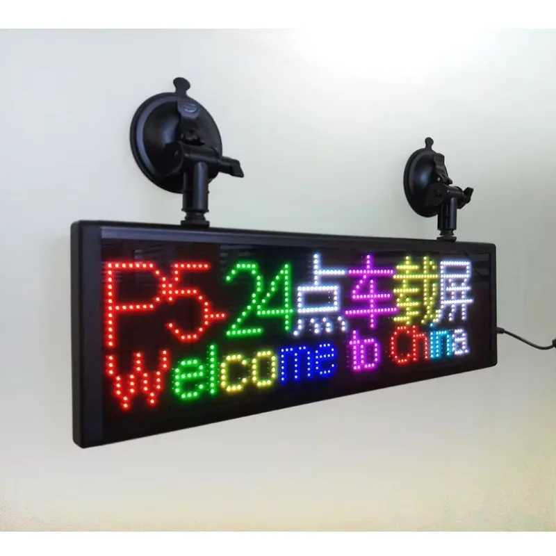 Programable Scrolling Led Moving Message Sign Single Color P7.62 Led Display Sign Outdoor Dot matrix Led Display