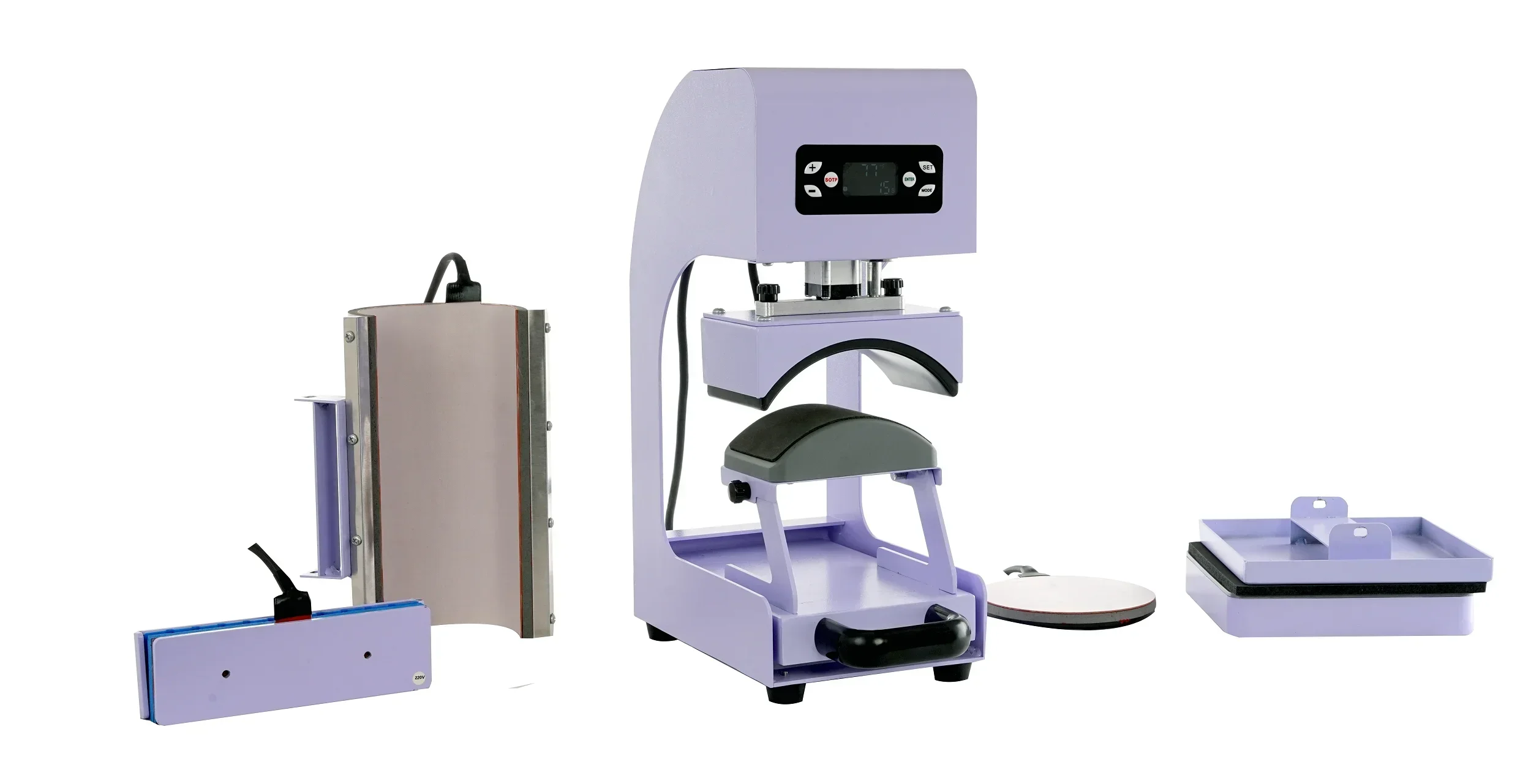 Direct Selling Sublimation T shirt Plate Pen Cap Hat Combo Heat Press Machine 5 in 1