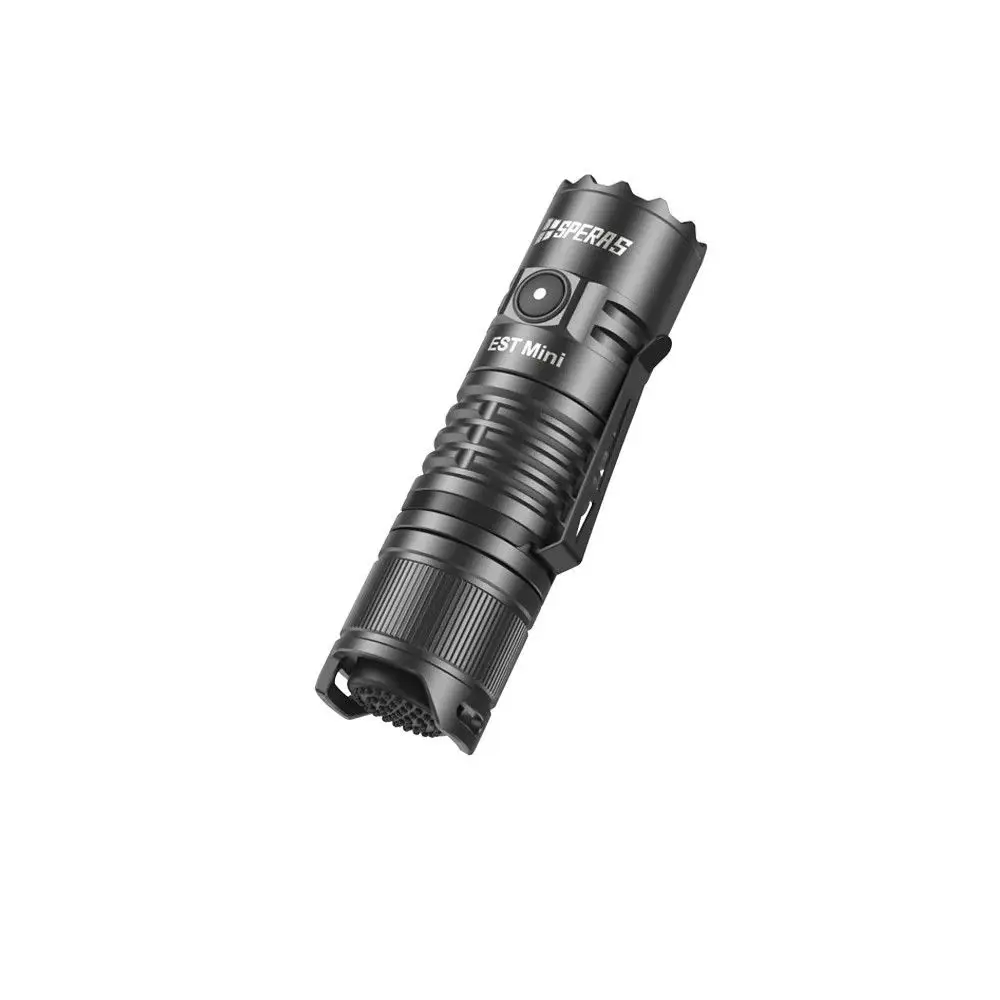 Speras EST Mini EDC Flashlight 1900lm Tail Switch Rechargeable LED Flashlight USB-C Little Pocket Penlight for Camping