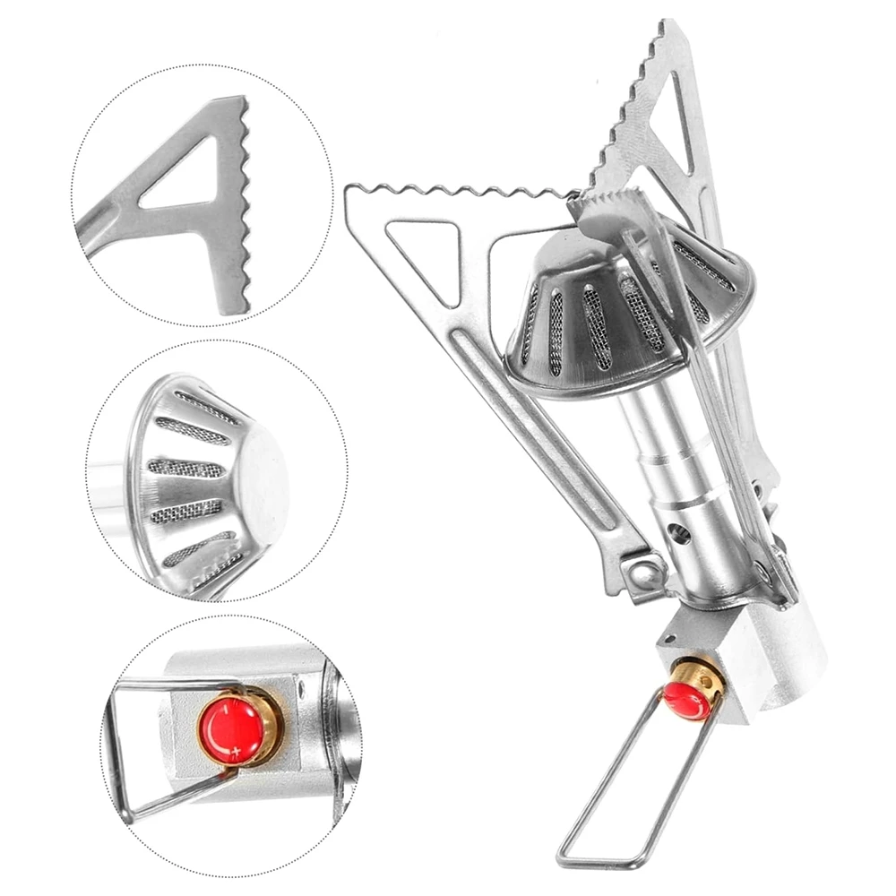 Portable  Aluminum Alloy Ultra Light Picnic Cooking Camp Stove Survival Furnace Outdoor Camping Gas Cooker Camping Accessories