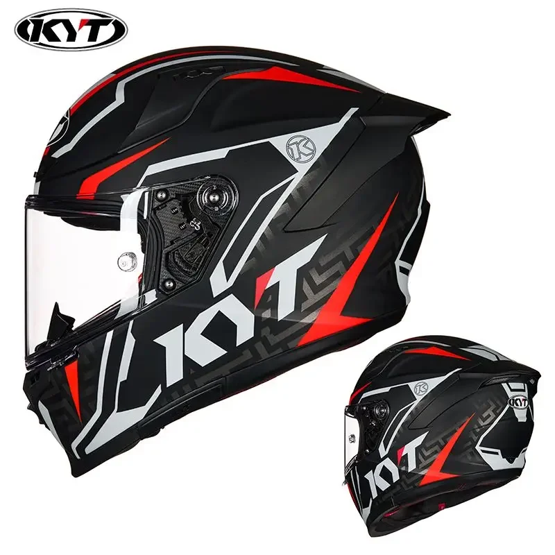 Original KYT Motorcycle Helmet Full face Racing Off -road Helmet DOT ECE Approved Men Lightweight Cascos para moto Casco moto