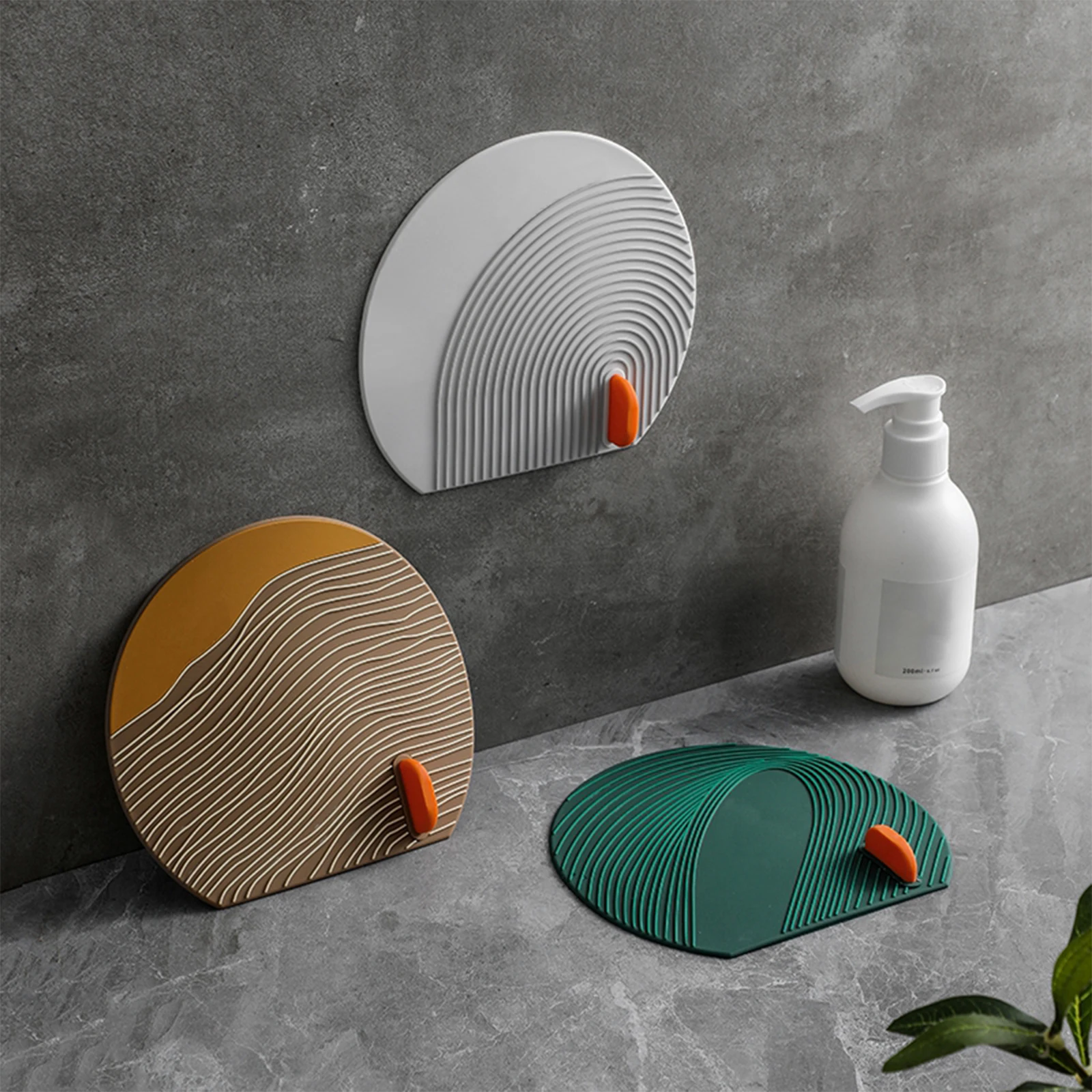 Cubierta de sellado de tapones de pelo, PVC suave duradero, antiolor, creativo para cocina, baño, suministros para el hogar, tapón de drenaje