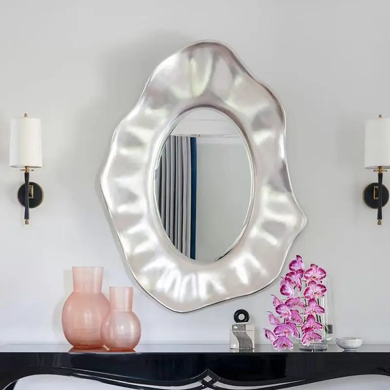70X95CM Decoration Living Room Background Wall Hanging Mirror Creative Porch Fireplace Art Mirror