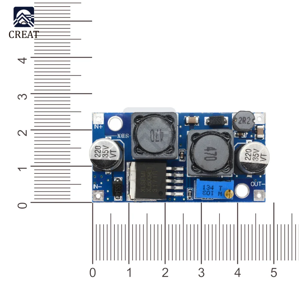 XL6009 Auto Step-up Circuit Boost Buck Adjustable Step Up Step Down Converter Module Solar 1.25-36V Voltage Board MOSFET Switch