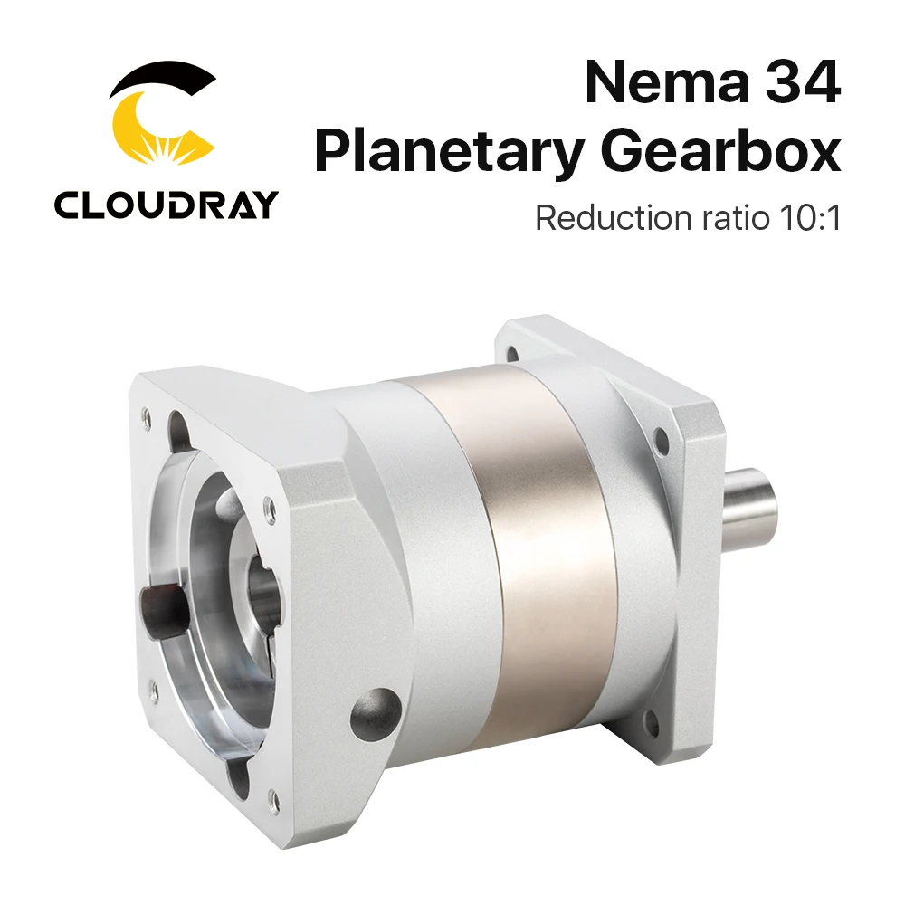 Imagem -05 - Cloudray-planetary Gearbox Motor Velocidade Reducer Nema34 Stepper Motor Ratio 10:1 14 mm Input