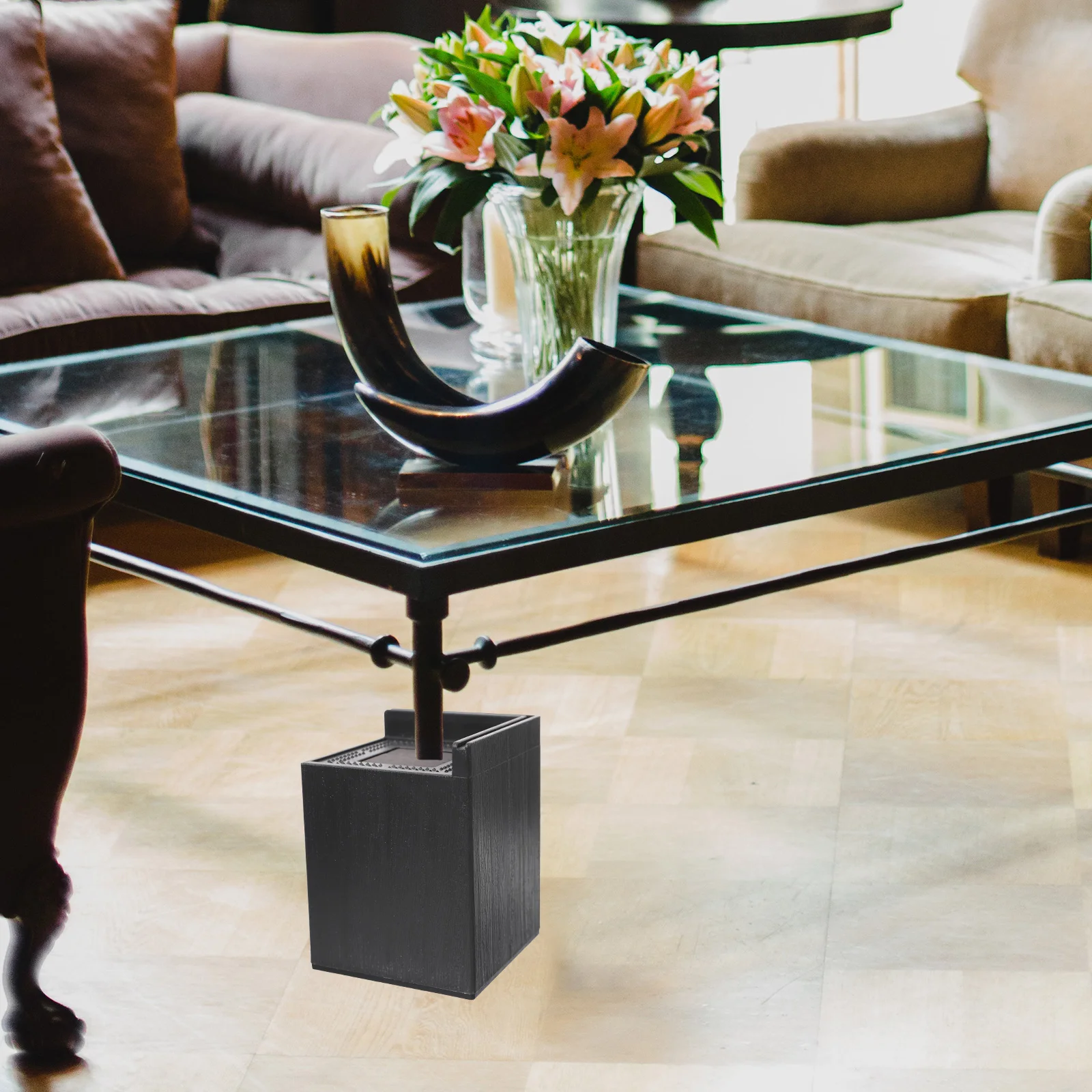 4pcs Heightening Pads for Bed Riser Blocks Desk Table Legs Heavy Risers For Bed Frame Duty Rubber Sturdy Lifts Storage