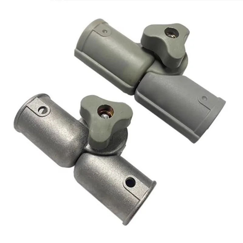 2PCS Chair backrest adjustment gear modification die-casting aluminum connector 25mm tube folding hinge