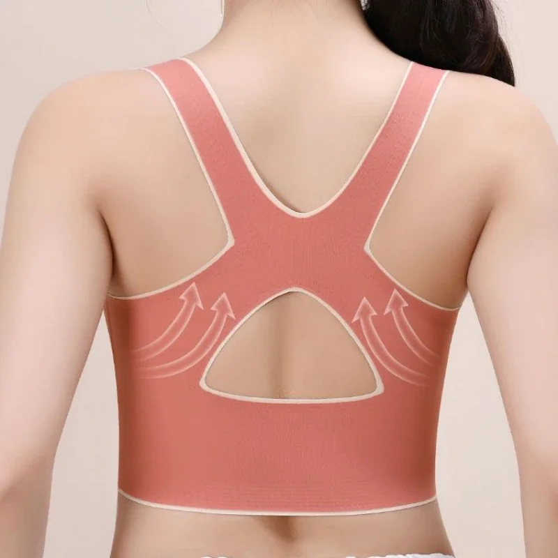 Ginásio push up sutiã feminino sutiã esportivo fechamento traseiro de alto impacto treino esporte topo colheita fitness wear para yoga ginásio sutiã roupas esportivas