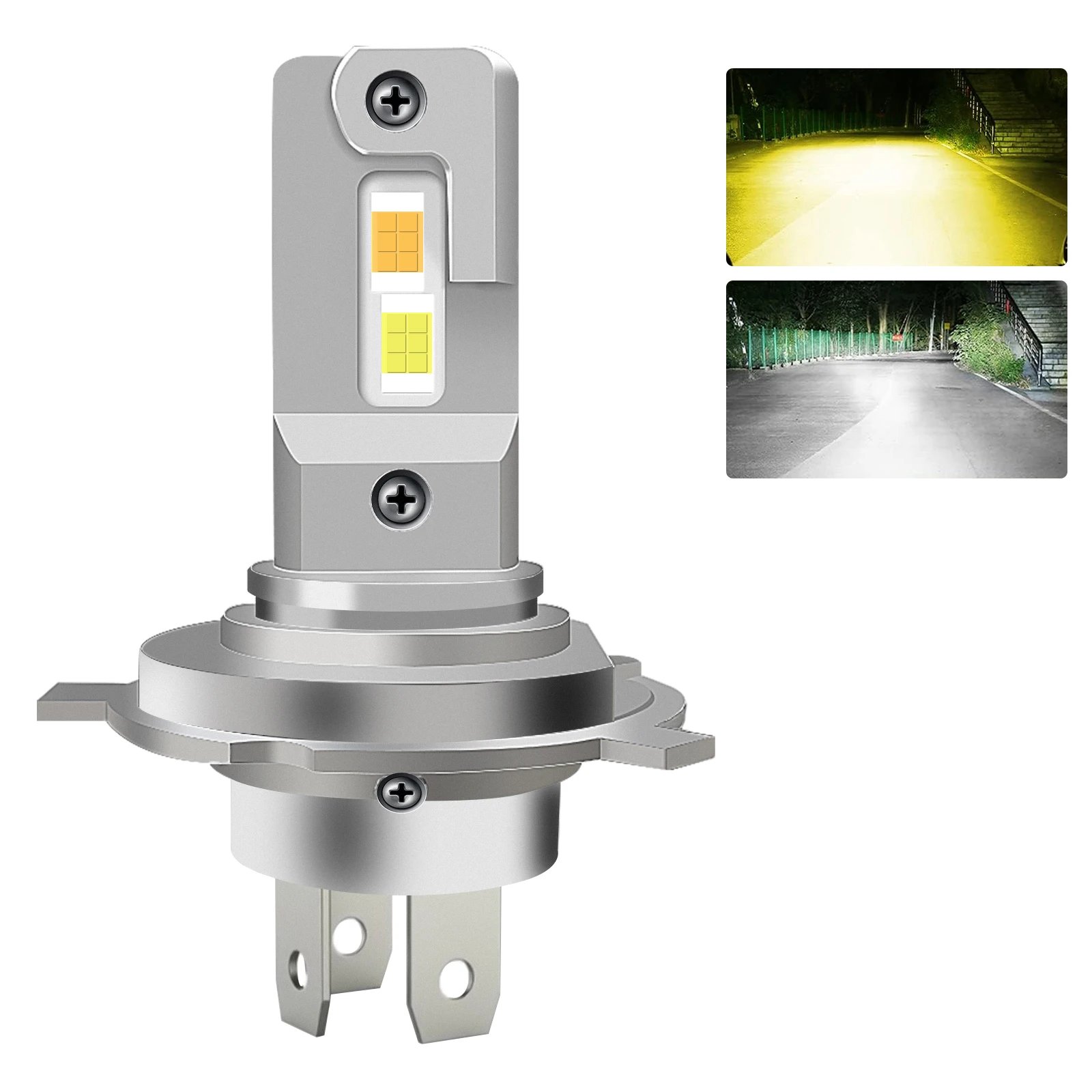 1 pçs h4 h7 led lâmpada do farol do carro lampada h1 h4 50000lm 6000k branco csp sem fio mini lâmpada automática nevoeiro farol lâmpada