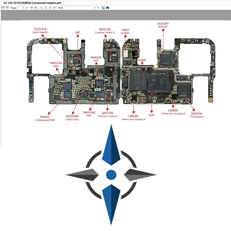 XZZ Schematic Diagram Bitmap Intelligent Drawing Card for iPhone ipad Android TV Circuit Integrated Diagram Bitmap AS JCID ZXW