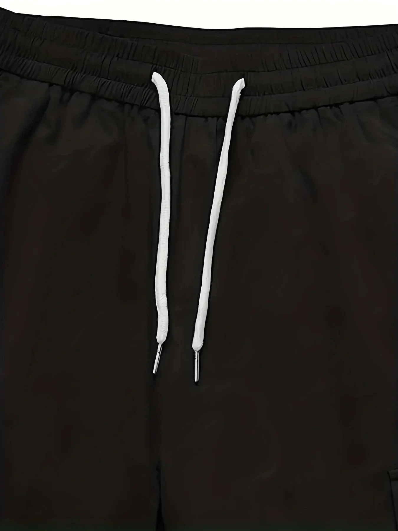 2025 Plus Size Spring Summer Men Casual Cargo Pants Pockets Black Loose Out Door Elasticity Sports Oversize Pants 46 48 50 52