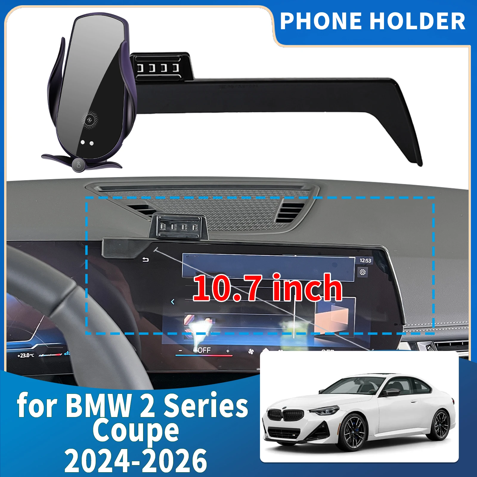 

fit for BMW 2 Series 2024 2025 2026 Gran Coupe M220 M230 M240 Integrated Screen Mount Phone Holder Mount Car accessoir