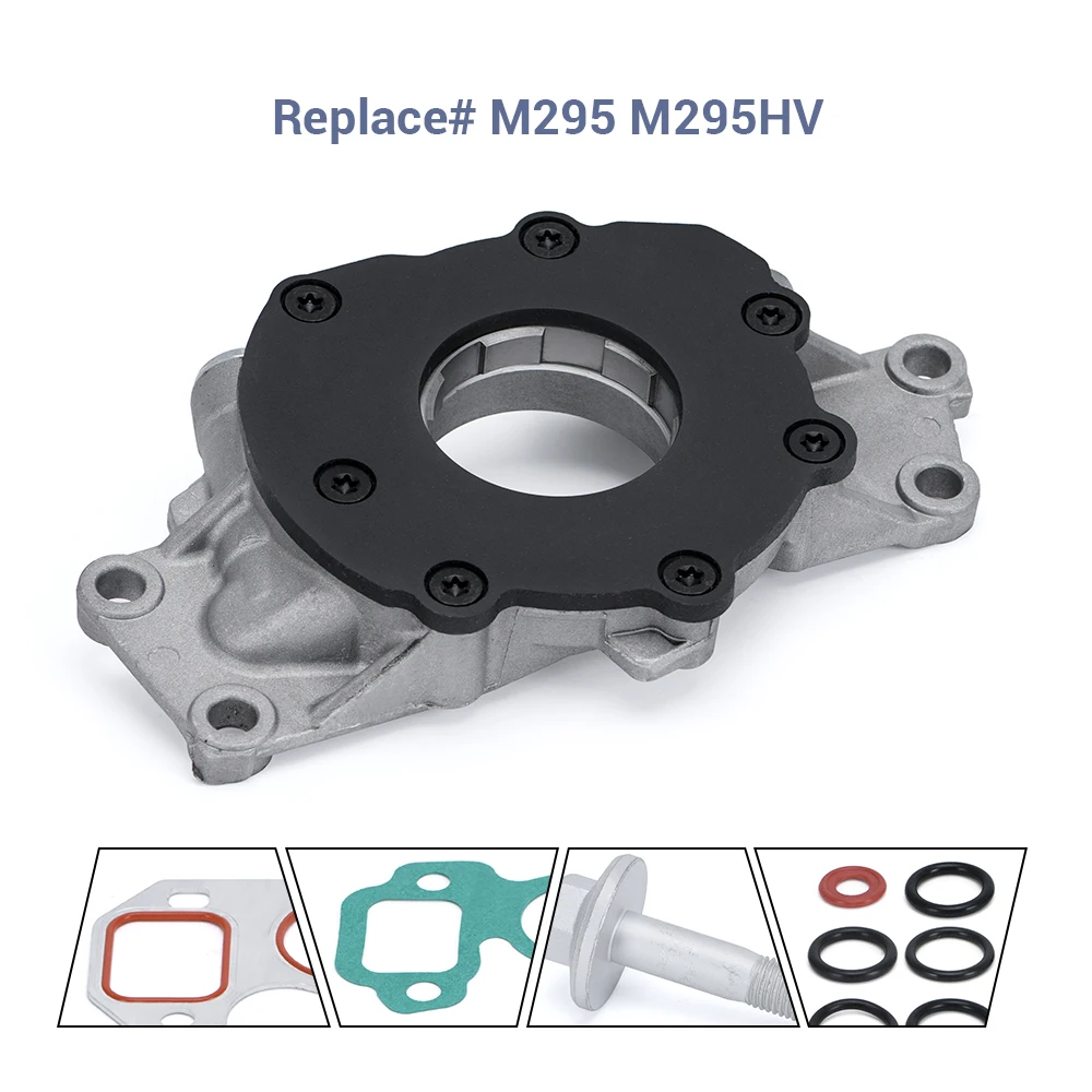 High Pressure M295HV M295 Oil Pump Kit With Timing Cover Gaskets & Balancer Bolt For LS1 LS2 Engine 4.8L 5.3L 5.7L 6.0L