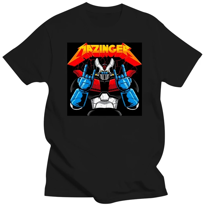 UFO Robot Grendizer Mazinger Z Creative TShirt for Men BLAST THEM ALL Round Collar Basic T Shirt Birthday Gifts Tops Big Size